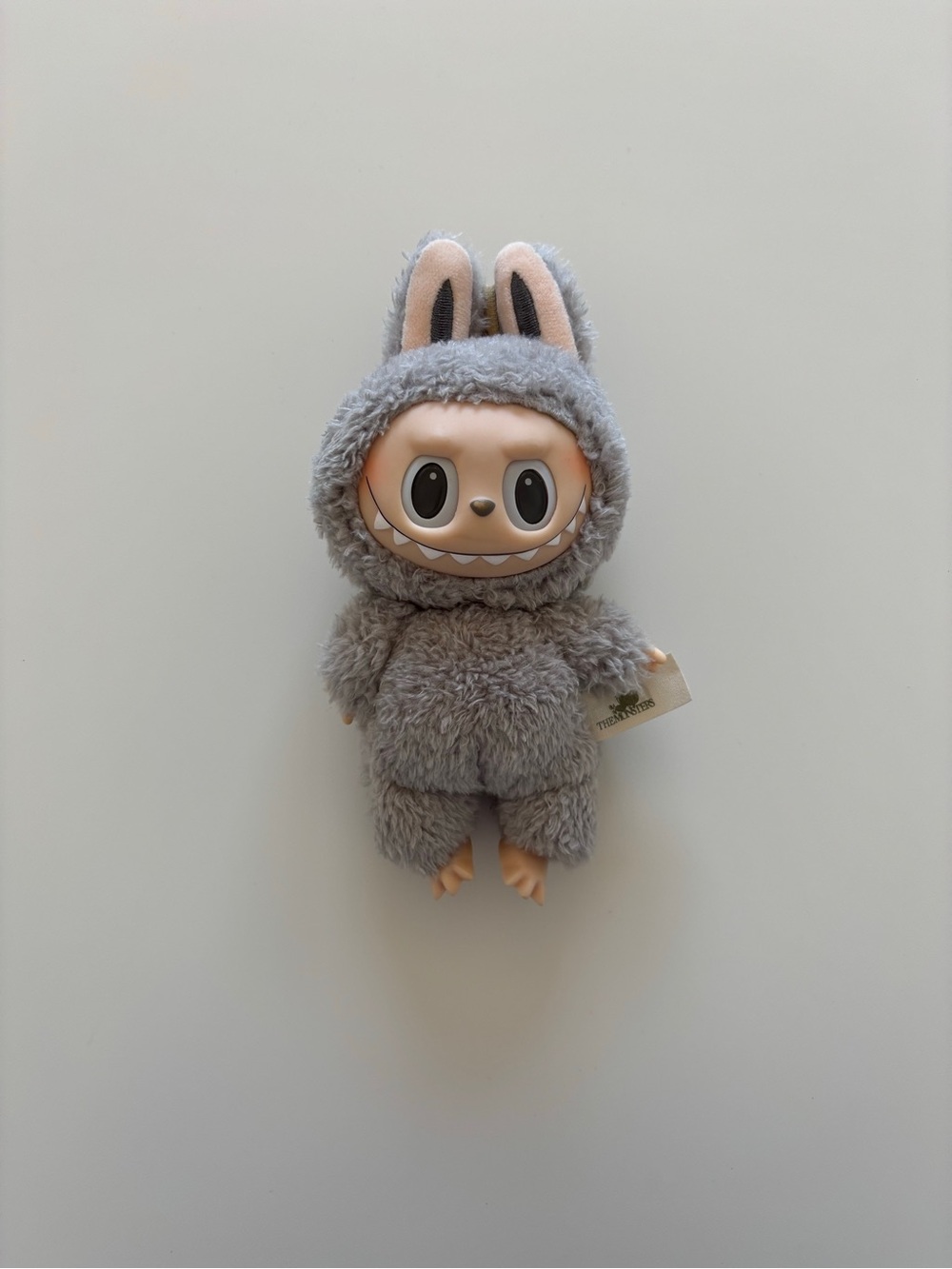Grey labubu doll from popmart